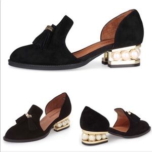 Jeffrey Campbell Civil MP Pearl Cut Out Loafers